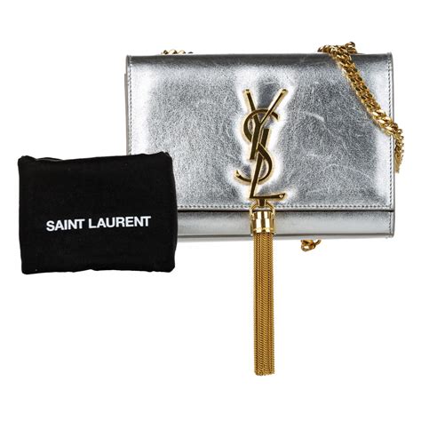 ysl pochette argento|Saint Laurent.